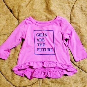 Girls okie dokie pink shirt